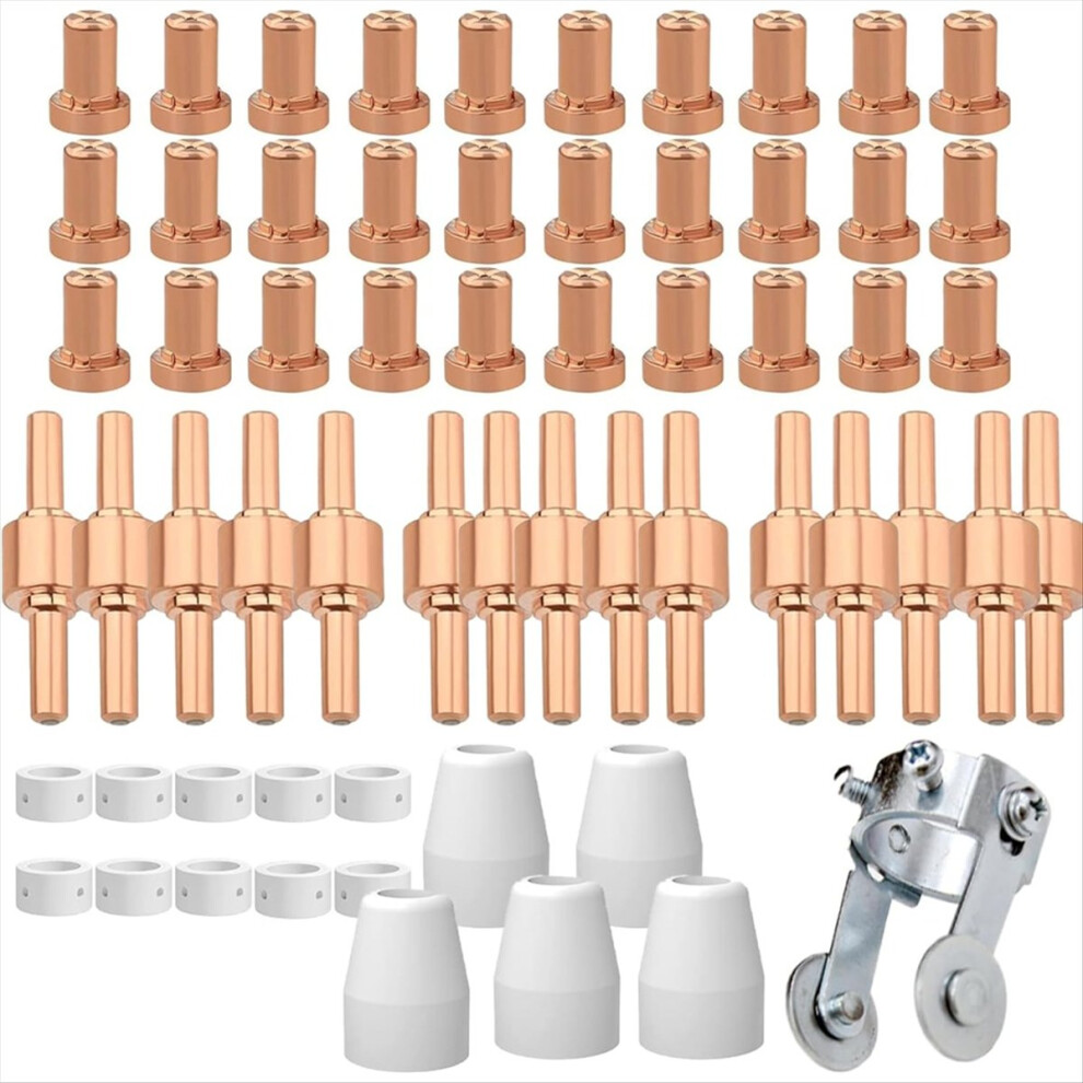 61Pcs Pt31 Plasma Cutting Consumables With Pt-31 Roller Guide 4853158850395