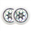 2 Pcs 110mm Scooter Wheels Pu Wheels Thick Stunt with Bearings(White) 1