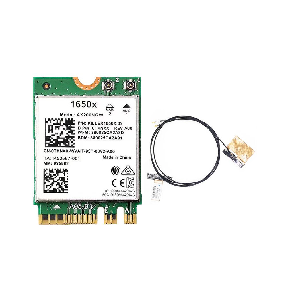 For 1650X Wifi Card+Ax200 3000Mbps 2.4G 5G 6+Bt 5.1 For Win11 4854155087807