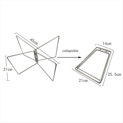 Camping Box Folding Stand Camping Table Shelf Cooler Stand, A 2