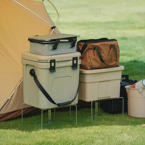 Camping Box Folding Stand Camping Table Shelf Cooler Stand, A 1