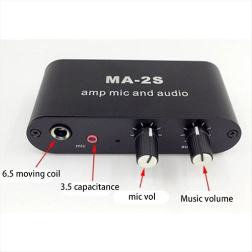 MA-2S Προενισχυτής Μουσικής Μικροφώνου DC5-12V 5.5x2.1MM (EU) 2