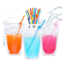 100Pcs 16Oz Drink Pouches for Adults - Drink Pouches