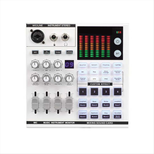 Scheda audio SN800 Live con cambia voce e mixer audio 1