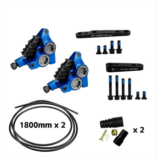 XG4 Hydraulischer Bremssattel, Flat Mount, 4 Kolben, ICE-TECH-Beläge 1