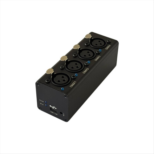 Controlador de Iluminação Ethernet ArtNet MINI DMX512 Preto 1