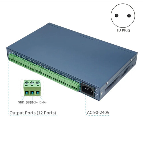 DMX512 WS2812B WS2815 Ταινία LED Ελεγκτής Artnet-Pixel (SPI/) (ΕΕ) 2