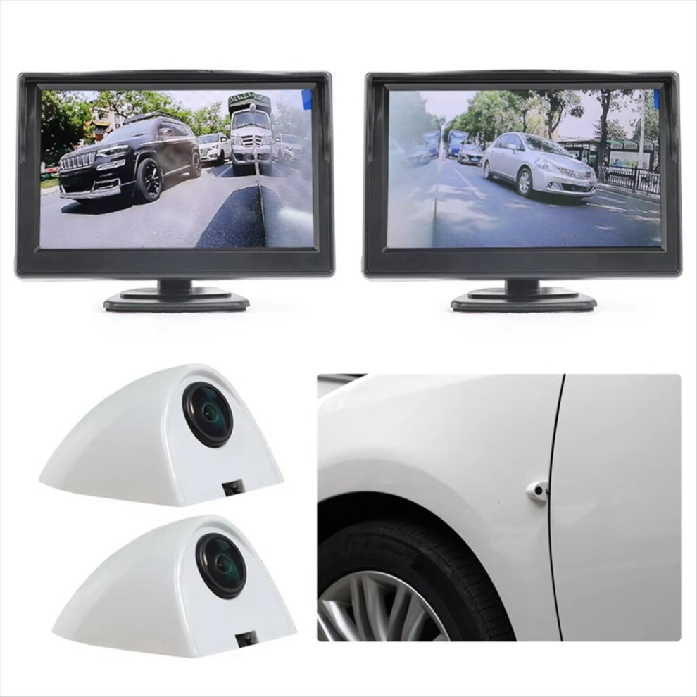 5Inch Tft Lcd Monitor Backup Camera System, Side View Camera Kit 4852230733052