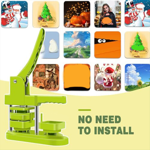 50x50mm Square Refrigerator Badges Compress Machine Rotating 2