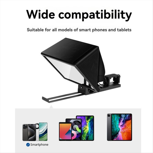 Teleprompter sollevabile Teleprompter pieghevole da 12 pollici per tablet e telefono 1