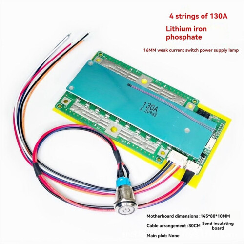 Scheda Di Protezione Batteria 4S 12V 100A Lifepo4 BMS Con Bilanciamento Per Inverter