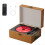 Oplaadbare leren cd-speler met luidsprekers en Bluetooth-zender 1