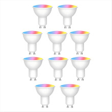 10PCS Tuya WiFi GU10 Smart LED Light Bulb Dimmable 6W 220V