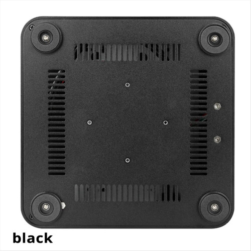 Κουτί Mini HTPC από αλουμίνιο με τροφοδοτικό 8 ακίδων, μαύρο 2