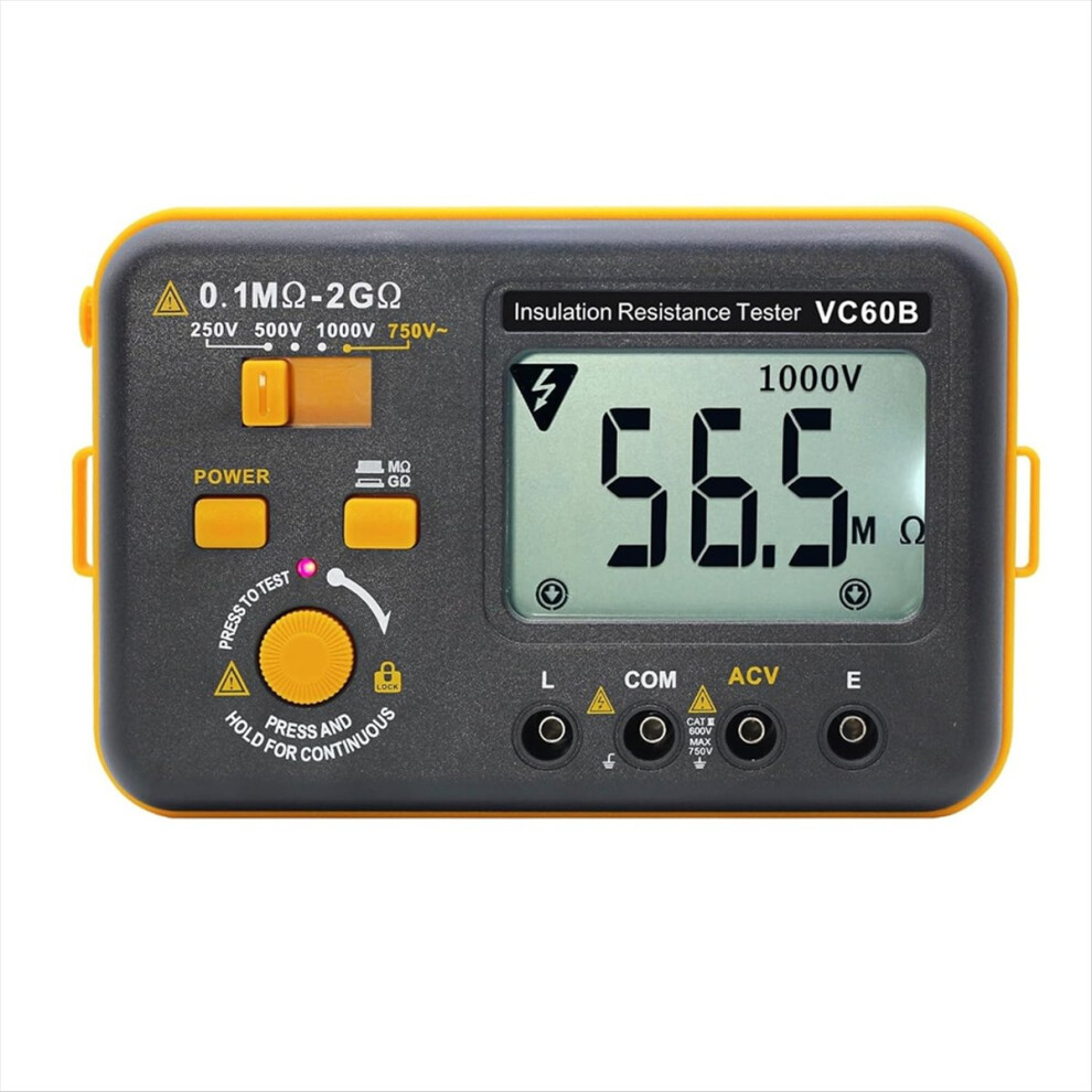 Photos - Other Hand Tools Markenlos VC60B Digital Insulation Resistance Tester, Electrical Megaohm Meter 