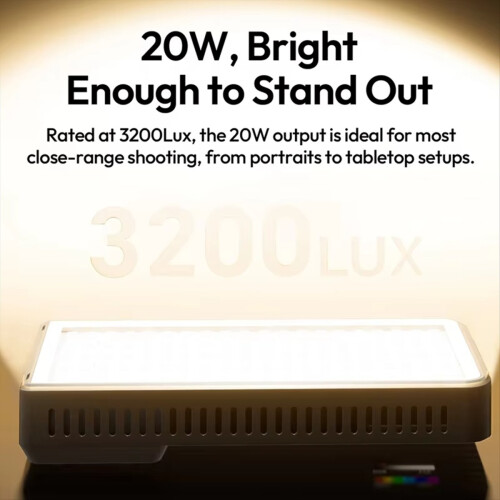 K20RGB 20W LED panel light 1800K-9000K 1