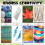 6 Pack Monoprinting Print Plates Gel Plate Card Making 5