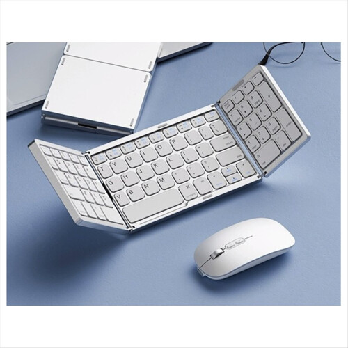 Touchpad Keyboard Folding Bluetooth Keyboard with Wireless Keyboard 2