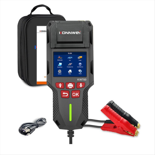 Testador de bateria KW700 12V 24V 10-2000CCA 1