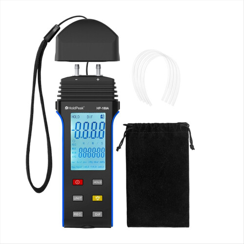 Manômetro digital testador de pressão de gás de 2 portas