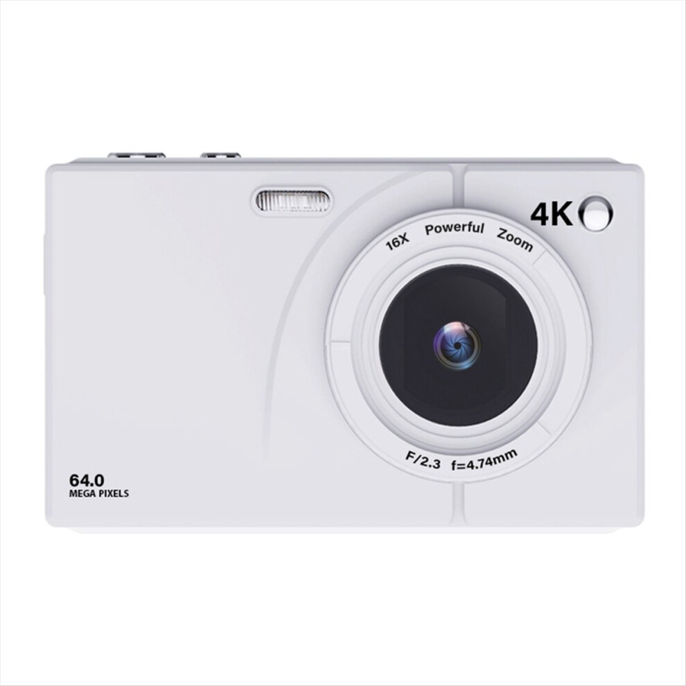 4K Ccd Digital Camera 16X Digital Zoom With 2.8Inch Screen White 4852935643083