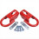 2PCS Front Towing Hook Red New for 2015-2019 FL3Z17N808A 2