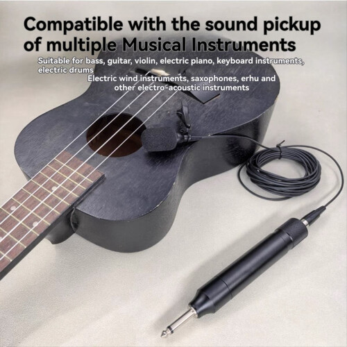 5M Lapel Microphones 6.5 Mono Portable Microphone Pickup Microphone 2