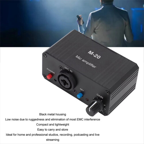 Préampli micro XLR 48V 2