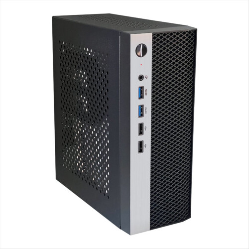 Mini ITX computerbehuizing HTPC-behuizing met 4XUSB-ondersteuning 1U PSU 2