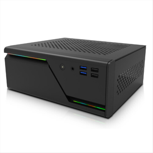 A09R Mini-Computer Desktop Leeres Chassis 5V ARGB Panel 4USB 1