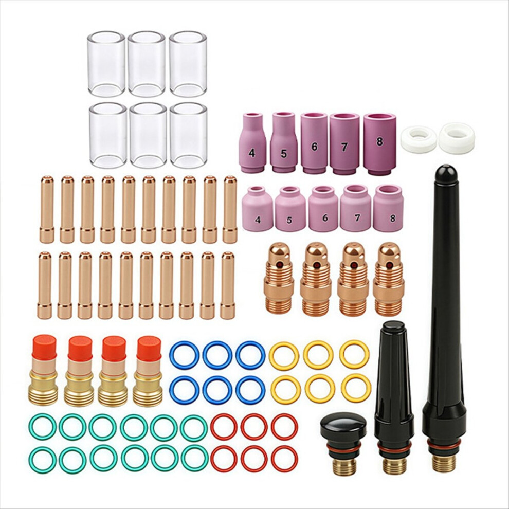 Photos - Power Tool Accessory Markenlos 79PCS TIG Welding Torch Stubby Gas Lens 10 12 Lass Cup Kit 