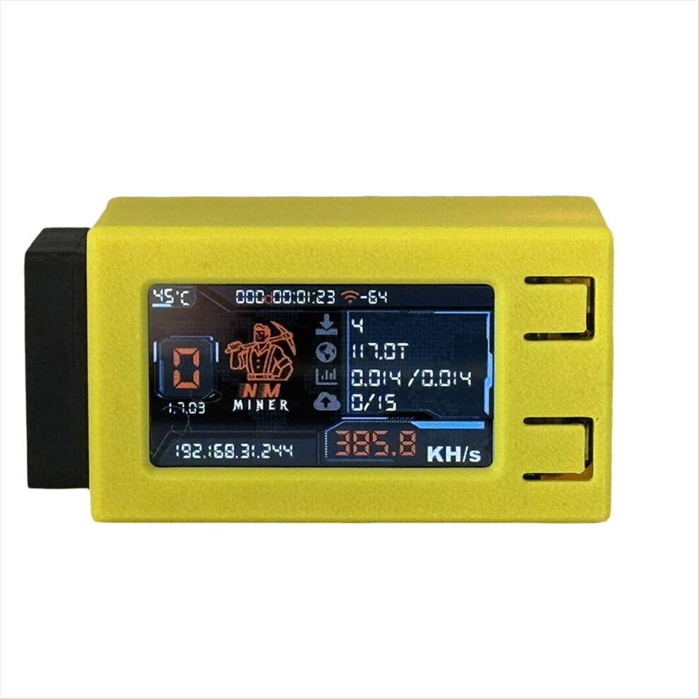 Photos - Cable (video, audio, USB) Markenlos NMMiner Nerdminer V2 Pro Max 390KH/S Solo Lottery Miner with Cool Fan 