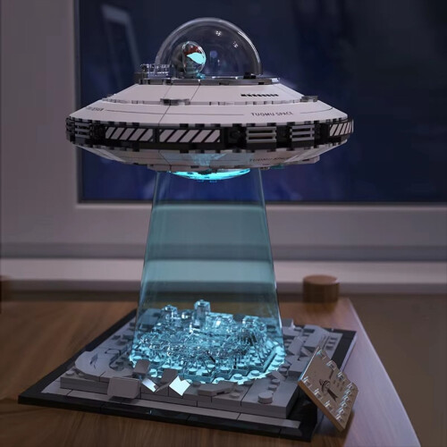 UFO Building Block Πλοίο Διαστημόπλοιο Συναρμολόγηση Στολίδι Παζλ Κτίριο 2