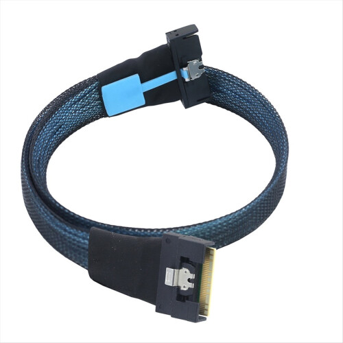 Καλώδιο εισαγωγής PCIe MCIO 5.0 8I σε λεπτό καλώδιο SAS 100cm με αντιολισθητική προστασία 2
