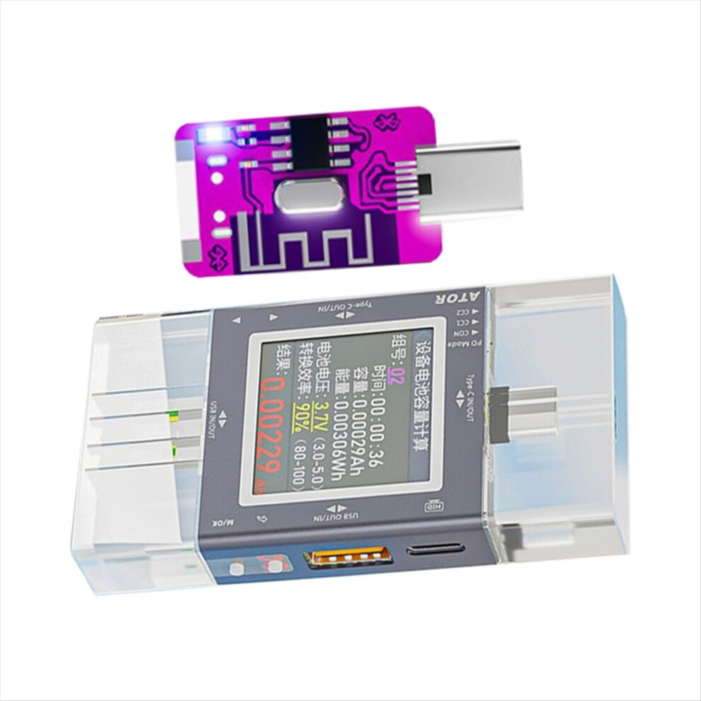 USB/Type-C Tester Multi-Function Digital Display with BT Module