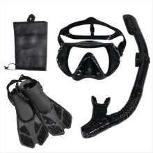 Ensemble masque et lunettes de plongée avec tuba, tube de natation, unisexe pour adulte