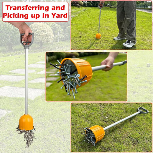Bulk Parts Lifter Long Reach Handle,Powerful Material Handling Magnet 2