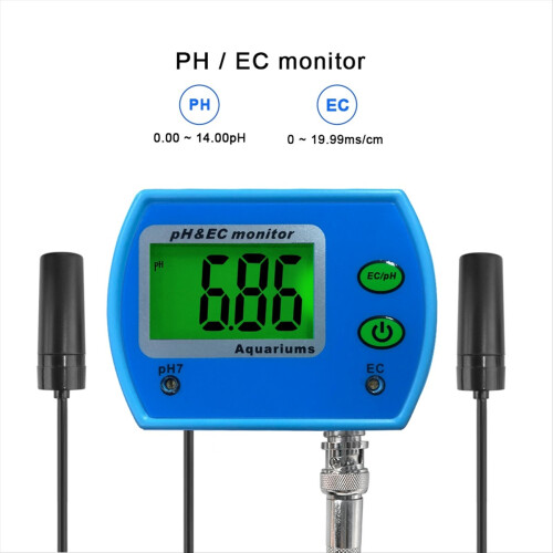 Online PH/EC-monitormeter Acidometer 2 in 1 PH EC-meter EU-stekker 1