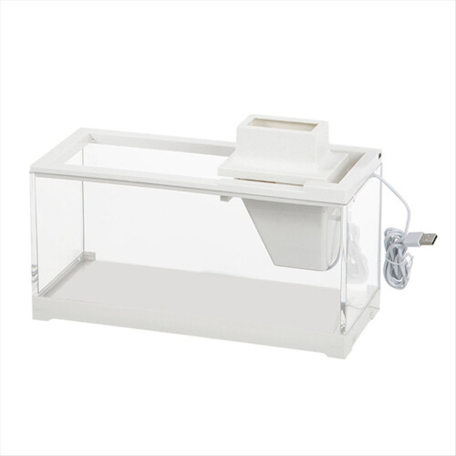 Desktop Aquarium Fish Tank with LED Lighting Silent Filter