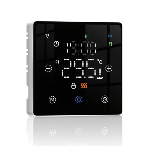 Tuya Zigbee Älykäs Lattialämmityskytkin Musta
