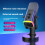 RGB Gaming MIC USB/XLR Dynamische Microfoon met Ruisonderdrukking, Wit 2