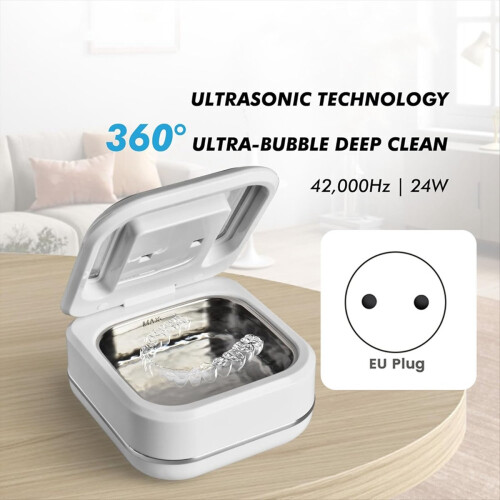 Ultrasonic Retainer Cleaner Machine with 2 Digital Timer, EU Plug 1
