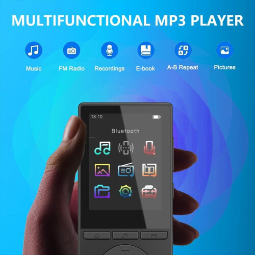 32GB MP3 Player with Bluetooth,Music Player with HiFi Sound 2