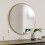 60cm Nordic Round Bathroom Framed Mirror Wall Hanging, Gold 2