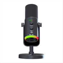 Microfono dinamico USB per podcast, giochi, streaming live, nero