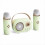 Karaoke draagbare draadloze Bluetooth-luidspreker met microfoon groen 1