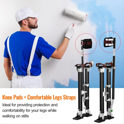 Lot de 4 sangles de fixation réglables pour échasses à cloison sèche 2