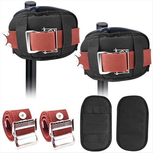 Lot de 4 sangles de fixation réglables pour échasses à cloison sèche