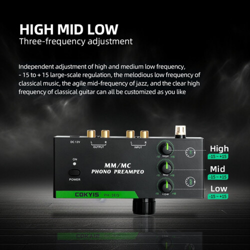 Record Player Amplifier Support mm/ Cartridges,(EU) 2