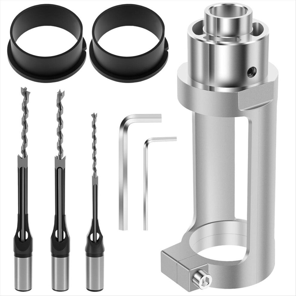 Square Hole Drill Bit Adapter With Bits, Mortising Attachment 4852935673400